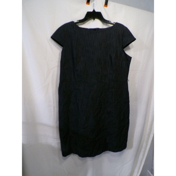 Alyx Dresses & Skirts - ALYX Women's Sheath Dress Size 18 Gray Denim Knee Length Boat Neck